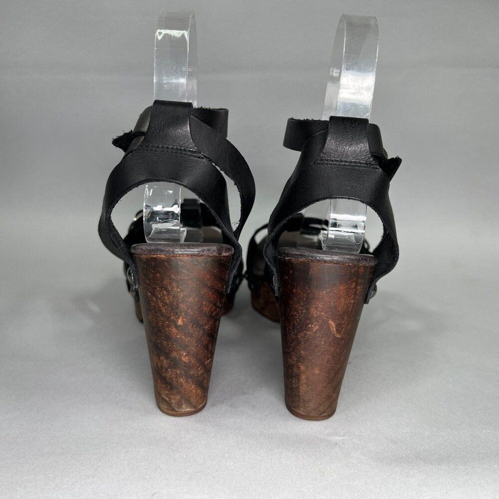 Free People Black and Brown Heeled Sandals - Picture 5 of 13